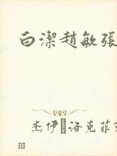 白洁赵敏张倩封面