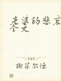 老婆的悲哀小说全文