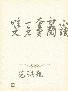 唯一奢望小说全文免费阅读封面