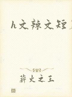 h文辣文短篇