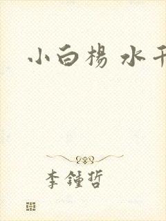 小白杨 水千丞