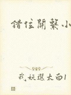 错位关系小说封面