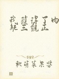 我获得了肉禽系统三观正