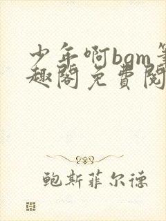 少年啊bgm笔趣阁免费阅读全文下载