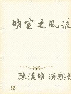 明宦之风流无边