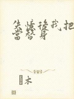 失忆后我把渣攻当替身