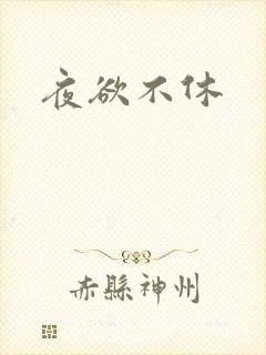夜欲不休封面