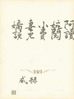 娇妻小婉阿闯小说免费阅读