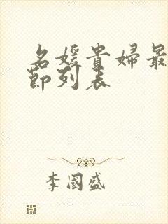 名媛贵妇最新章节列表