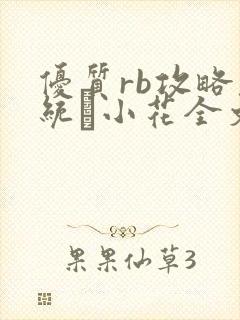 优质rb攻略系统寀小花全文免费阅读