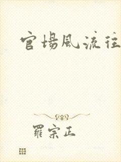 官场风流往事封面