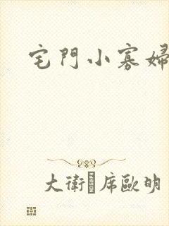 宅门小寡妇封面