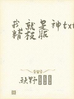 我就是神txt精校版封面