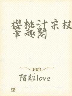 樱桃汁宋枝江野笔趣阁