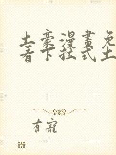 土豪漫画免费观看下拉式土豪漫弱点