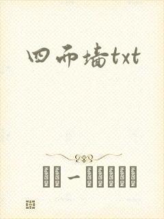 四面墙txt