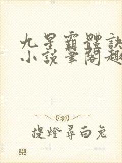 九星霸体诀龙尘小说笔阁趣封面