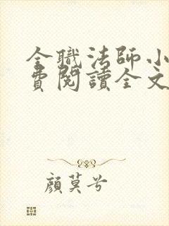 全职法师小说免费阅读全文无删减封面