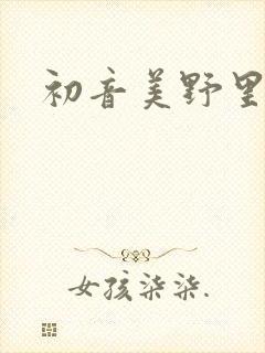 初音美野里封面