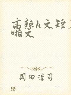 高辣h文短篇啪啪文