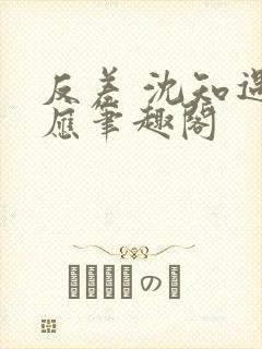 反差 沈知遇晏应笔趣阁