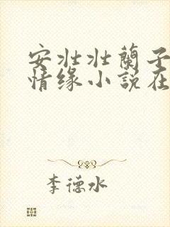 安壮壮兰子古寨情缘小说在哪里看封面