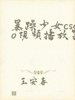 暴躁少女csgo视频播放器推荐