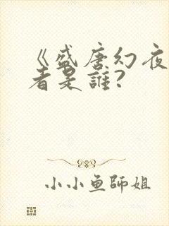 《盛唐幻夜》作者是谁?封面