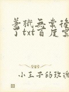 兼职无常后我红了txt百度云