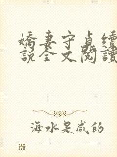 娇妻守贞续集小说全文阅读