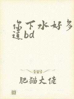你下水好多下水道bd