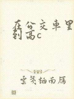 在公交车里c弄到高c