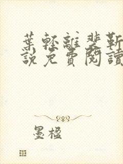 叶轻离裴靳墨小说免费阅读笔趣阁