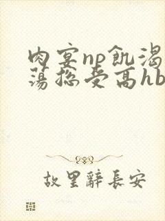 肉宴np饥渴放荡总受高hbl