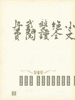 丹武双绝小说免费阅读全文封面