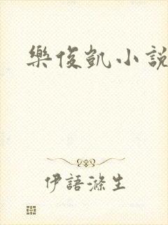 乐俊凯小说封面