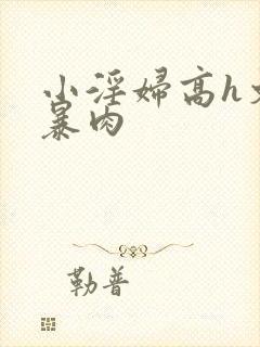 小淫妇高h文黄暴肉