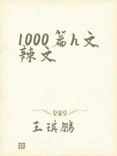 1000篇h文辣文封面