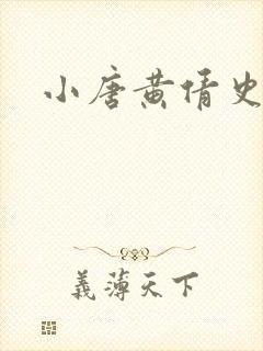 小唐黄倩史