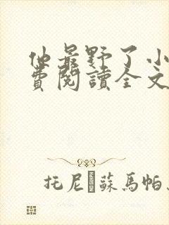 他最野了小说免费阅读全文