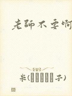 老师不要啊h封面