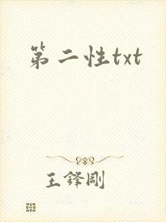 第二性txt封面