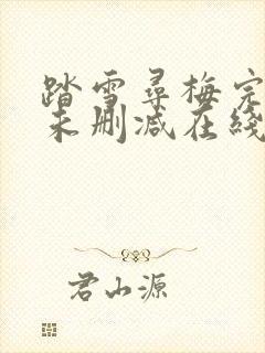 踏雪寻梅完整版未删减在线免费观看