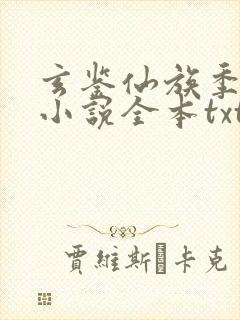 玄鉴仙族季越人小说全本txt下载