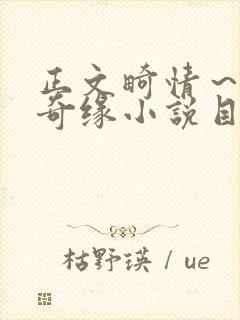 正文畸情～内裤奇缘小说目录封面
