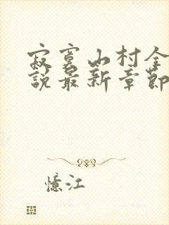 寂寞山村全部小说最新章节