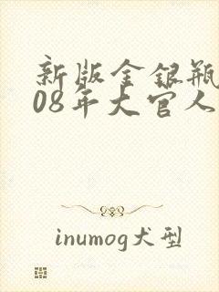 新版金银瓶2008年大官人封面