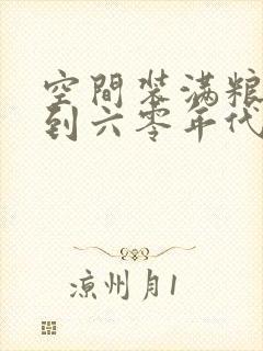 空间装满粮食回到六零年代