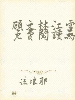 顾文林江雪小说免费阅读无弹窗封面