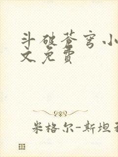 斗破苍穹小说全文免费